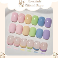 Set Sơn Móng Tay Gel Màu Kẹo Macaron 6 Màu 15ml - Neosxinh Nails