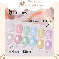 Set Sơn Móng Tay Gel Ngọc Xà Cừ 6 Màu 10ml - Neosxinh Nails