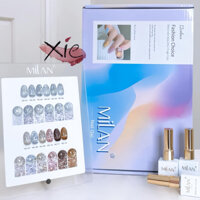 🎉Set sơn nhũ kim tuyến Milan chính hãng 12 màu trang trí móng nail <3