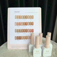 Set sơn thạch Minayin 12 màu tone nâu