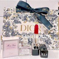 Set Son thỏi nước hoa DIOR rouge matte 965 full size LAMII BEAUTY