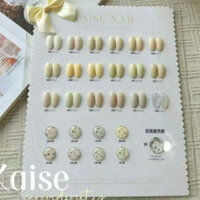 Set sơn trắng Kaise Nail 19 màu, tặng kèm bảng màu