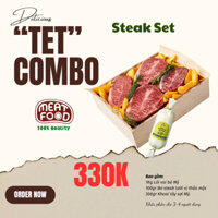 Set Steak Lõi Vai Bò Mỹ | Bò Bít Tết Nướng BBQ (3-4 người ăn) | Giao Siêu tốc TP.HCM