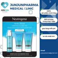 Set Sửa Rửa Mặt Cấp Ẩm Và Tẩy Tế Bào Chết Neutrogena Hydro Boost Cleanse &amp; Exfoliate (170gx1 &amp; 141gx2)