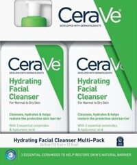 SET SỮA RỬA MẶT CARAVE HYDRATING CLEANSER FOR NORMAL TO DRY SKIN, 355ML * 2