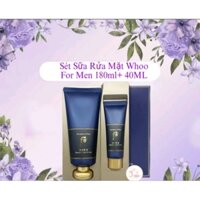 Sét Sữa Rửa Mặt Whoo For Men 180ml+ 40ML