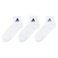 Set Tất Adidas Chính Hãng - Deo Plain Socks - Màu trắng | JapanSport 06076W-001