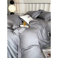 Set tencel 80s chăn trần nanogel vân chìm kháng khuẩn