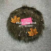 Set thảm lông chụp ảnh tặng kèm phụ kiện trang trí