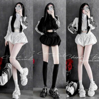 set thể thao chân váy bí