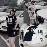 SET THỂ THAO CHÂN VÁY IN