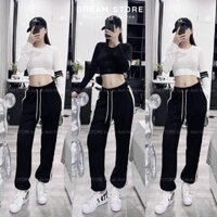 💃💃set thể thao tay sọc croptop💃💃