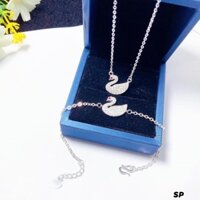 SET THIÊN NGA ĐÍNH ĐÁ SIÊU XINH - DÂY CHUYỀN LẮC TAY BẠC