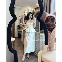 Sét thô áo quây chun kèm chân váy