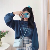 Sét thời trang áo nỉ bông + chân váy siêu xinh