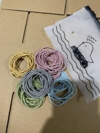 Set Thun  Dây  Buộc Tóc 100 Cái