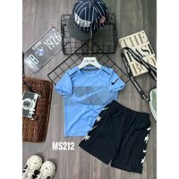 SET THUN SỌC XANH NIKE CHO BÉ TRAI