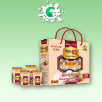 Sét Tổ Yến chưng baby vị sữa non và vị dâu NaNo IQ Gold Nest 38% Yến Sợi - 100% Yến Sào Đạt Chuẩn - Cốm Milks