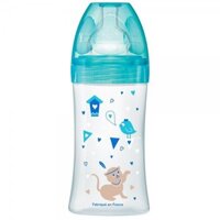 Set tổng hợp bình sữa tam giác thông minh núm dẹt Dodie 270ml