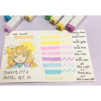 Set touchliit 6 tông màu Pastel 10 cây