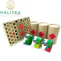 Set Trà Quà Tặng 3 Loại Trà Ô Long Lon Giấy Cao Cấp