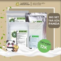 Set trà sữa panda - công thức handmade DIY- nguyên liệu pha chế nhập khẩu đài loan Luckyvnstar