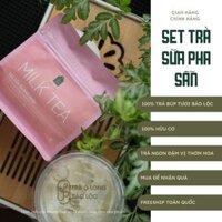 SET TRÀ SỮA TỰ PHA ÔLONG HOA NHÀI - PHA TRÀ SỮA ĐẬM VỊ TẠI NHÀ - 10 LY TRÀ SỮA OLONG BẢO LỘC