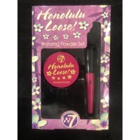 Set trang điểm gồm cọ và phấn