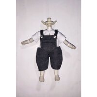 Set trang phục quần yếm handmade dành cho búp bê nendoll, ob11, obitsu11, ymy, ddf