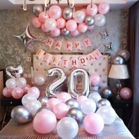 Set Trang Trí Bong Bóng Kèm Đủ Phụ Kiện