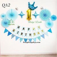 Sét trang trí quạt giấy QA2