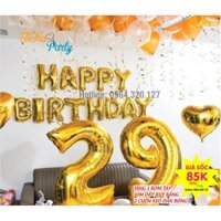 SET TRANG TRÍ SINH NHẬT 29T CHO CHỊ GÁI MƯA TÔNG VÀNG 21 (TẶNG KÈM BƠM TAY,2 CUỘN KEO SILICON,10M DÂY RUY BĂNG)