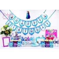 Set trang trí sinh nhật trọn gói chủ đề công chúa Elsa