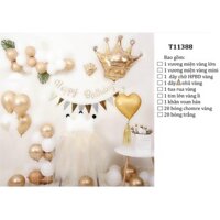 Set trang trí tiệc sinh nhật dành cho bé [Tặng kèm bơm tay + keo 2 mặt]