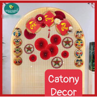 Set trang trí trung thu PHÚ QUÝ NHÂN GIAN - set đèn sao trang trí góc chụp ảnh quán cafe, nhà hàng