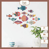 Set tranh dán tường con cá – BeJu decor