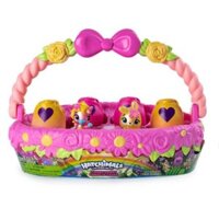 Set trứng Hatchimals giỏ hoa hồng 4 quả.