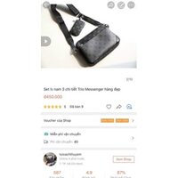 Set túi đeo chéo nam Lv Trio Super fullbox