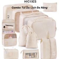 Set Túi Đựng Đồ Du Lịch Đa Năng Khóa Zip Chống Thấm - HICKIES