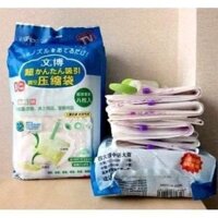 [SET] TÚI HÚT CHÂN KHÔNG CẤT CHĂN MÀN QUẦN ÁO [HỘP 8 TÚI] [VẢI NHỰA]