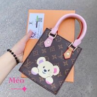 Set Túi xách LV gấu xinh kèm ví