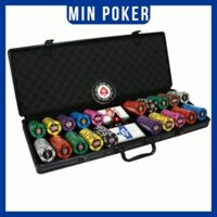 Set vali 500 chip phỉnh Poker 6UP