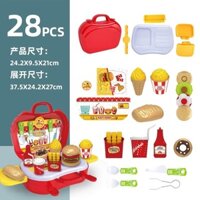 Set vani đồ chơi mô hình làm bánh trang điểm quà tặng cho các bé