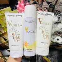 Set Vanilla Sữa tắm + Lotion + Xịt body Bettina Barty