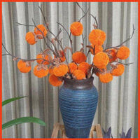 Set vật liệu làm cành quả hồng đẹp từ kẽm nhung, làm hoa kẽm nhung S0164 HACRAFT