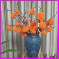 Set vật liệu làm cành quả hồng đẹp từ kẽm nhung, làm hoa kẽm nhung S0164