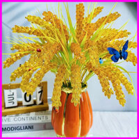 Set vật liệu tự làm cành lúa vàng hạt nhựa ACRYLIC hoa trang trí diy craft handmade S0376