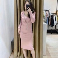 SET VÁY 2 DÂY ÁO KHOÁC THUN TĂM