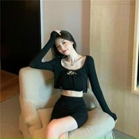 Set váy 3 món dễ thương cho nàng đi chơi, dự tiệc dạo phố  - đen