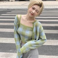 SET Váy + áo 2 dây + khoác ngoài